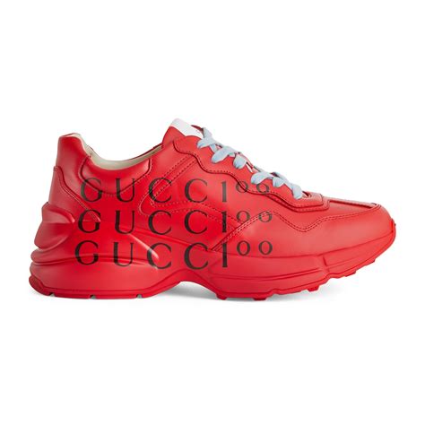 sparkly red gucci sneakers|Gucci red bottom sneakers.